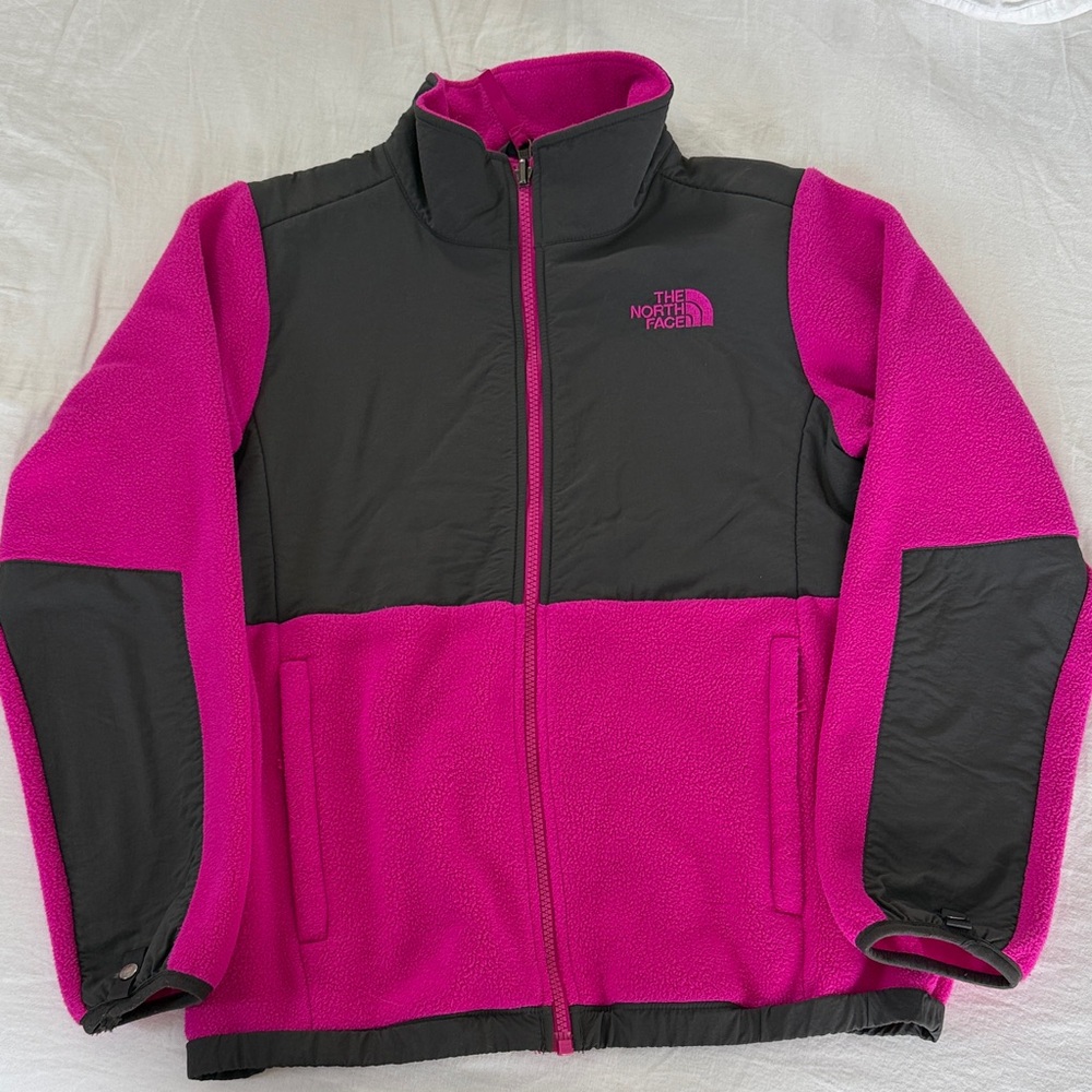 The North Face Kids Denali Jacket - Pink and Black